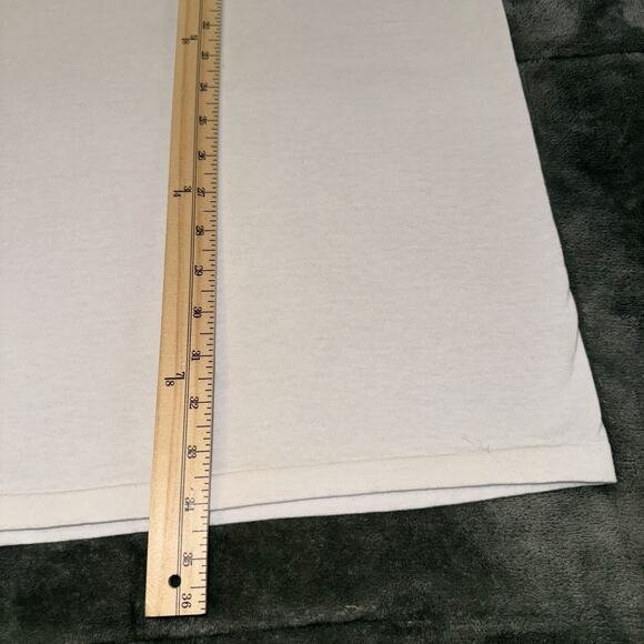 Delta Ladies T-Shirt Women One Size White Fish Coral Print Short Sleeve Pullover - Picture 6 of 7